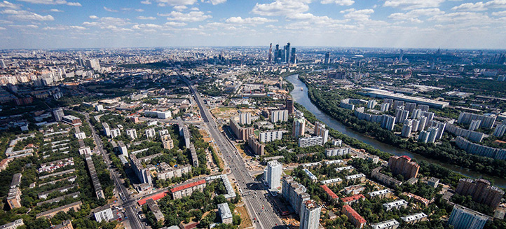 Москва - вид с высоты